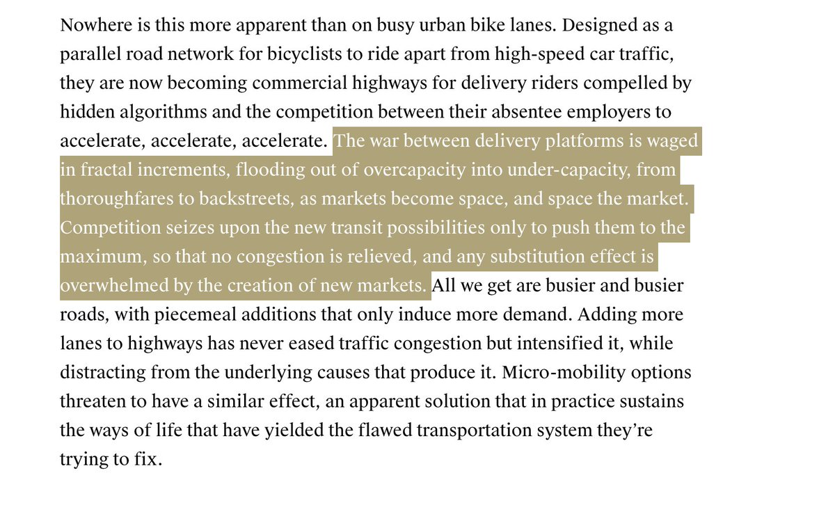 micromobility options (scooters, ebikes, etc.) aren't replacing cars but intensifying competition over who can use public space for profit reallifemag.com/life-in-the-fa…