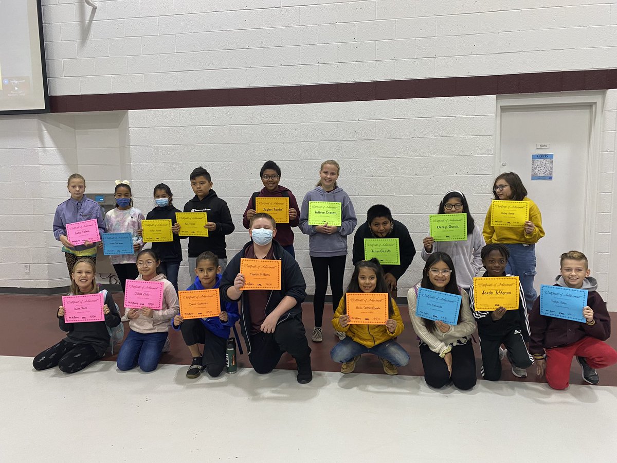 ResendizAllison's tweet photo. Our #5thgrade October #ELA #IXLChallenge winners! 🤩 @IXLLearning @wes56 #cpsreds https://t.co/4twj2tQPII