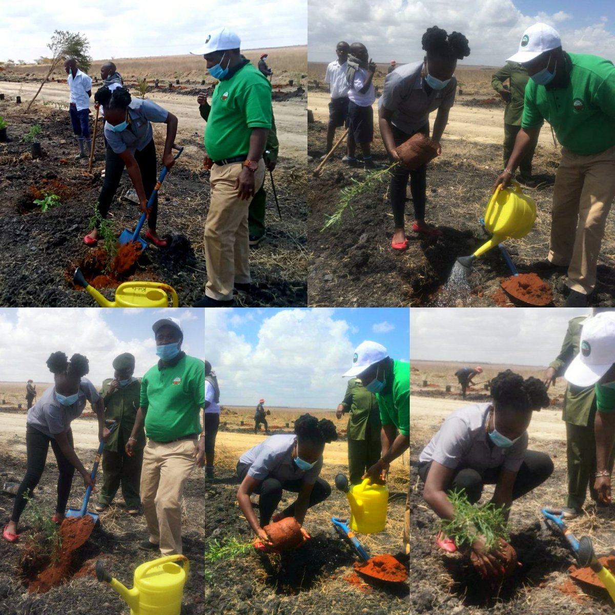 IsVivienne's tweet photo. It's been such a great day planting hundreds of trees with @konzatech,  @KEFRIHQ team with my colleagues from @KETRACO1 @MativoMJohn in increasing #treecoverage &amp; mitigating against #climatechange
Looking forward 2 seeing the #trees growing to term #ClimateAction #ClimateStrike https://t.co/rpy6xaypqz