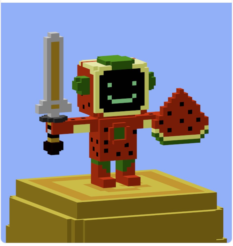 sugarsmack100's tweet photo. Its a Melon.  @BlockbotsNFT
 #BotFam #BlockBots #avengers #ironbot

#nftcollector #NFTCommunity #NFTs https://t.co/uypwYMKqFY