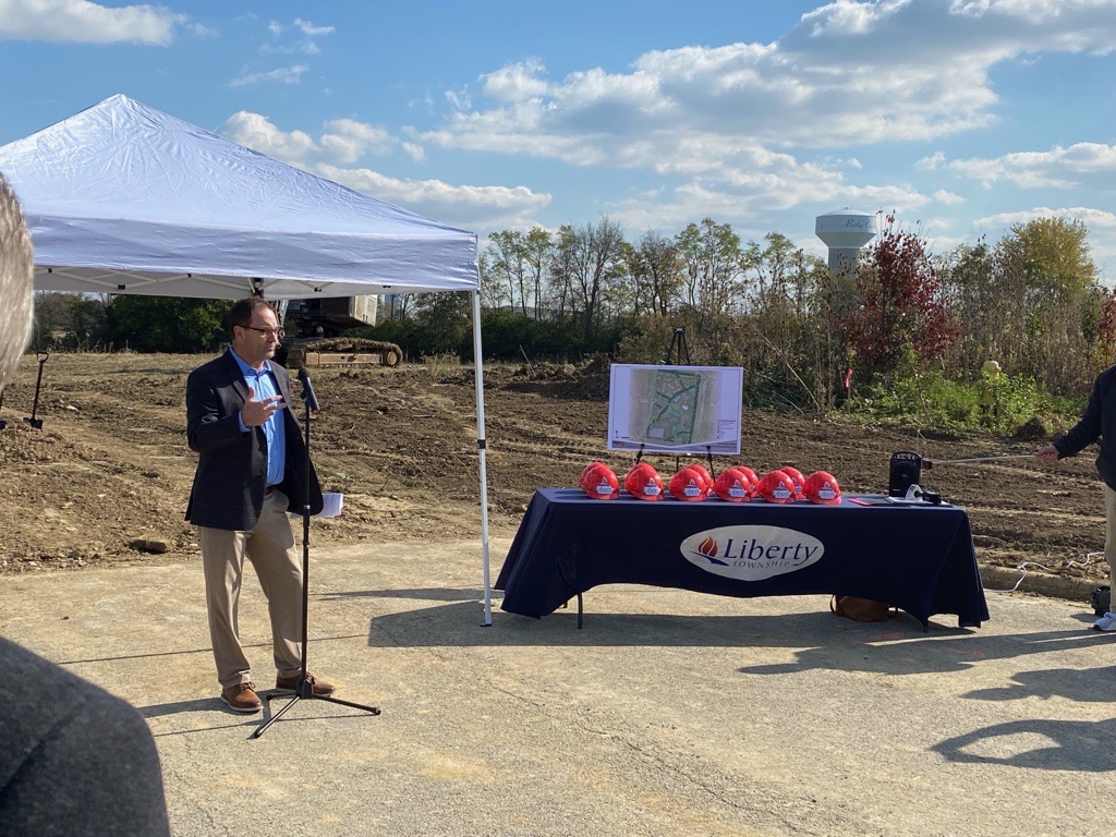 MSPdesign's tweet photo. Congratulations to Hen-Jur LLC and Liberty Township on the groundbreaking of Freedom Pointe! The 88-acre, $150 million development will be anchored by Costco. MSP is honored to be contributing planning, survey, landscape architecture and engineering services. https://t.co/axjtwf3ViJ