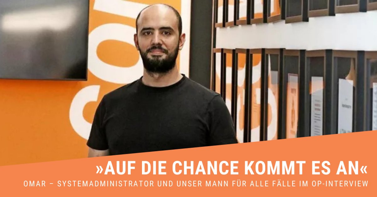 tripuls's tweet photo. Unser Omar im OP-Interview! Flucht aus Syrien. Erfolgreiche Ausbildung. Festanstellung als Systemadministrator. »Ich bin keine Ausnahme«, sagt er und appelliert an Arbeitgeber, Geflüchteten eine Chance zu geben.
Das vollständige Interview gibt´s hier: https://t.co/bpDy8zmxPZ https://t.co/fkBT3jyn6G