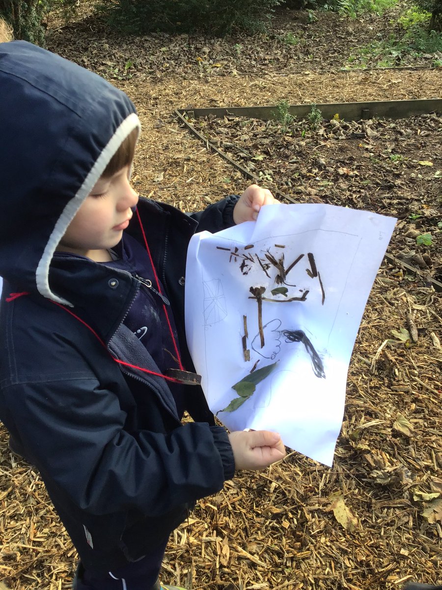 LaxtonJunior's tweet photo. An explosion of art has been happening in the Woodland Garden today by #LJSYearTwo #BirdsEyeView #MessyMaps https://t.co/1bRTWzNpjG