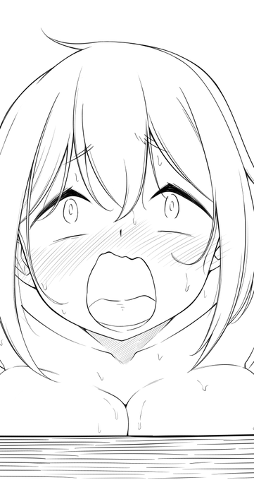 なでしこちゃんのえち絵は少し抵抗感ある(FANBOX用のwip) 