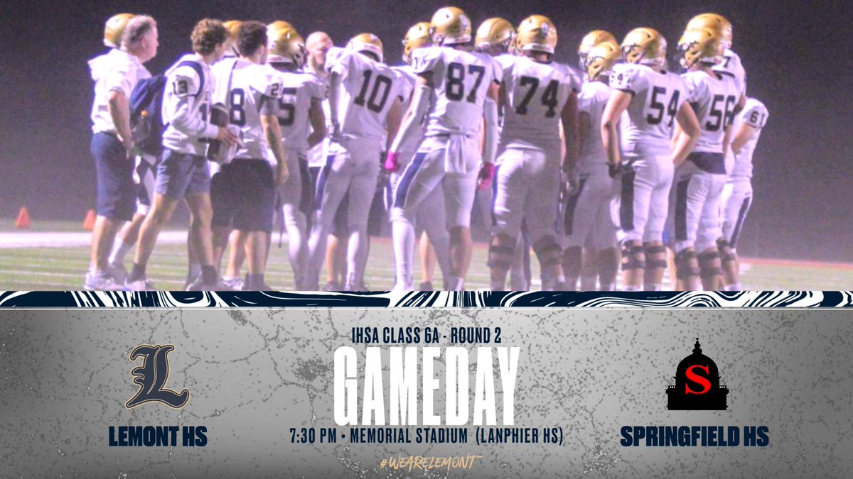 Business Trip #WeAreLemont <a href="/lemontband/">Lemont Band</a> <a href="/LemontCheer/">Lemont Cheerleading</a> <a href="/DanceLemont/">LHS Varsity Dance</a> <a href="/Lemont_HS/">Lemont High School</a> <a href="/LemontAD/">John Young</a> 

🆚Springfield HS
🏈7:30pm
📍Memorial Stadium (Lanphier HS)
📺 nfhsnetwork.com/events/lemont-…
🍔 Corner Stone Tavern will be streaming the game!