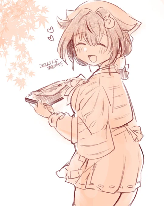 明日迅鯨ちゃんと秋刀魚食べてきます #艦これ 