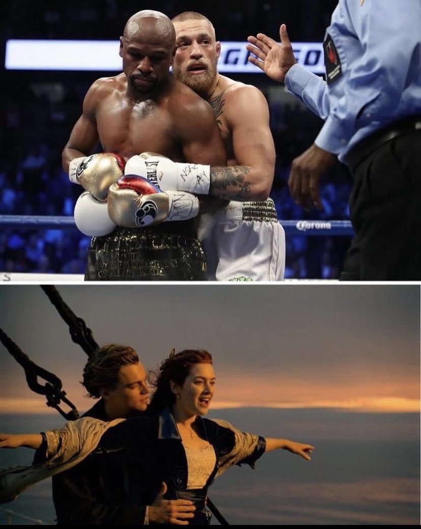 BoxingROKus's tweet photo. #BoxingHumor who did it Better? #MayweatherMcGregor or #Titanic 
#BoxingFunnyMoments #BoxingHumor #BoxingWeekend #BoxingLasVegas #BoxingROKus #TheBoxingRundown 
@mrboxingguru @Fern_323 https://t.co/Oewoz7hmVp