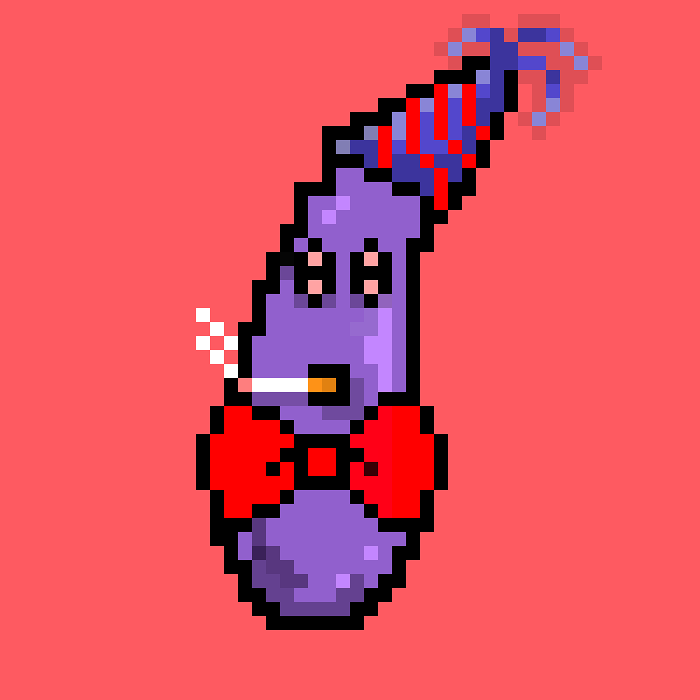 seggsplantz's tweet photo. ALMOST WEEKEND THROBBERS ! 

Who's partying harder than our party eggplant this weekend? I dare you !!! (Pics or it didn't happen) 

#Seggsplantz #mint #NFT #party #solanaNFT 
#throbthrob https://t.co/FQNbr61OoQ