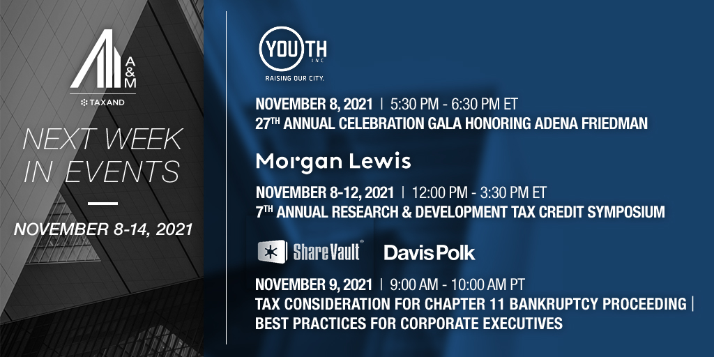 Ernie_R_Perez's tweet photo. More events next week at @AlvarezMarsal #Taxand! Head to https://t.co/TQpjejGVFt for more info and to register! @YouthInc_NYC @MorganLewisLaw @ShareVault @DavisPolkReg #TaxEvents #TaxProfessionals https://t.co/AbQWTHS0Ze