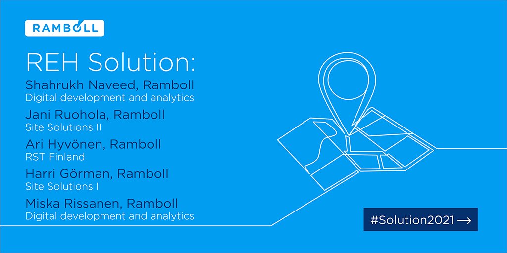 ramboll_fi's tweet photo. Tästä käynnistyy Rambollin REH Solution -tiimin 40h koodaus- ja kehitystyö osana @RILInsinoorit #Solution2021 Hackathonia. Tsemppiä #vesi- ja #ympäristö`haasteiden ratkaisemiseen kaikille tiimeille!
 #brightminds #infra #hackathon -> https://t.co/JbnE2hOem0 https://t.co/iWl6bmofjO