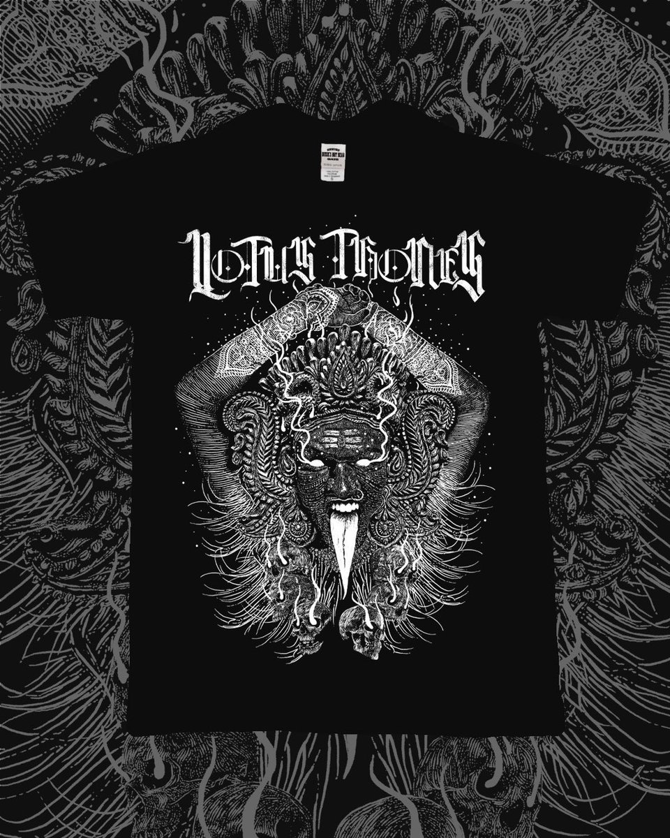 TrueSpiltMilk's tweet photo. Designed a shirt for the rad Lotus Thrones! You can check out their new single ‘Ghost Forest’ from the new ep ‘Autumnal’ over at @dbmagazine
Loved getting to draw Kali!
#illustration #tdesign #graphicdesign #screenprint https://t.co/8UWe82jqcU