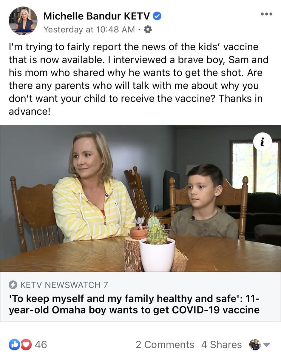 kohenari's tweet image. THIS is why we’re in this mess: some journalists haven’t figured out what the job is.

There isn’t another side to safe and efficacious vaccines, or climate change or insurrection. There’s fact &amp;amp; there’s fiction.

Seeking out misinformation isn’t how you “fairly report the news.”