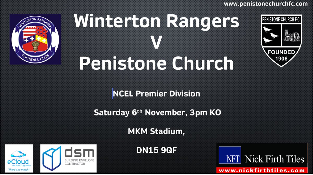 Tomorrow morning @PCFCDev1 are at home with a 10:30am KO against Sheffield West End.

The reserves are then away against <a href="/JubileeFC_/">Jubilee FC</a>  with a 2pm KO.

The first team travel to play <a href="/WintertonRFC/">Winterton Rangers FC</a> in the <a href="/NCEL/">Macron NCEL</a> Premier Division with a 3pm KO.