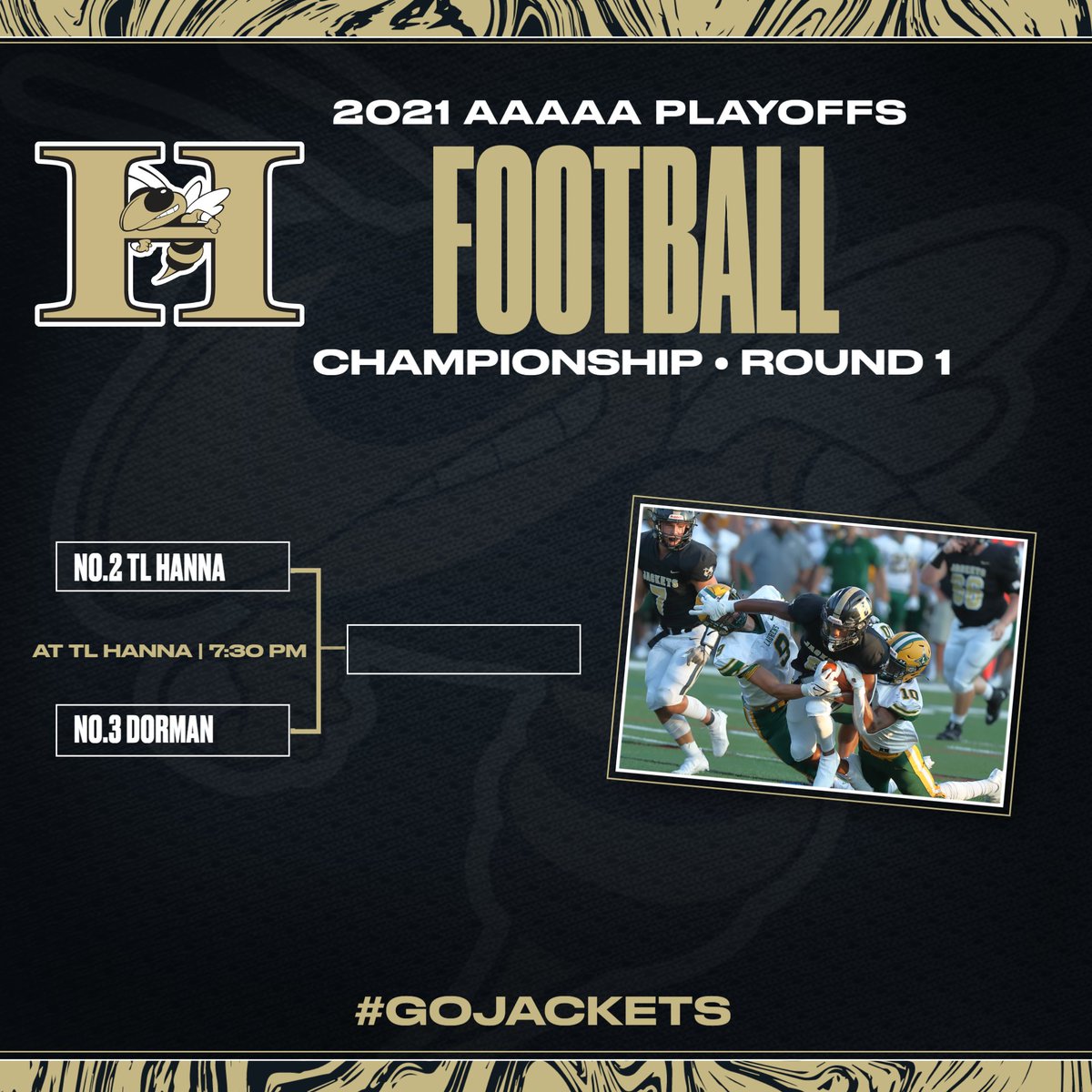 TLH_Updates's tweet photo. Round 1 Tonight. Let's Go Jacket Nation! https://t.co/LmyI9uCfSR