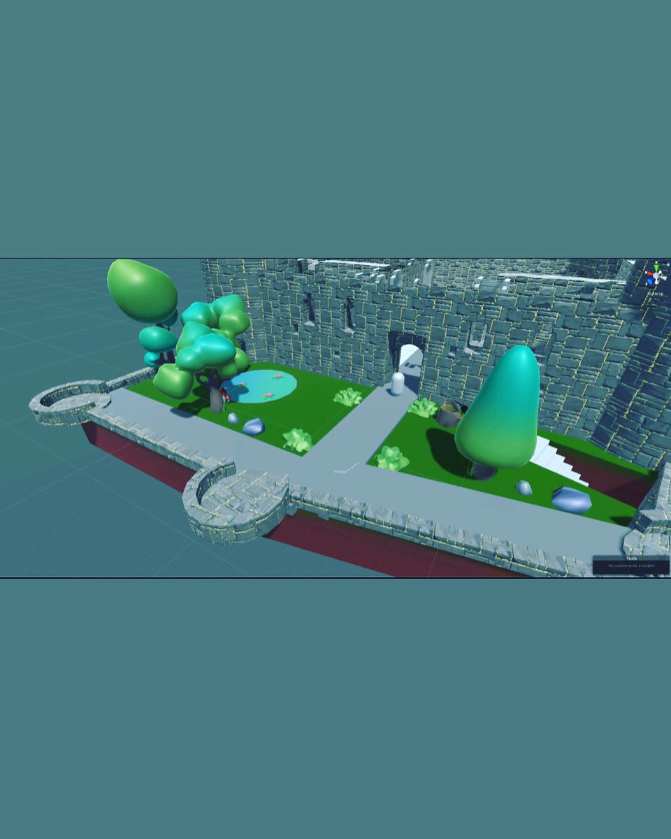 PigtownTheatre's tweet photo. Often forgotten that medieval castles had green spaces. We have started to build Queen Eleanor’s garden in our VR  digital immersive stage. We are bringing history and future tech into our performances @ConwyCastle @Arts_Wales_ @cadwwales @DACymru  @Shakes_VR https://t.co/eLwp5pRHIM