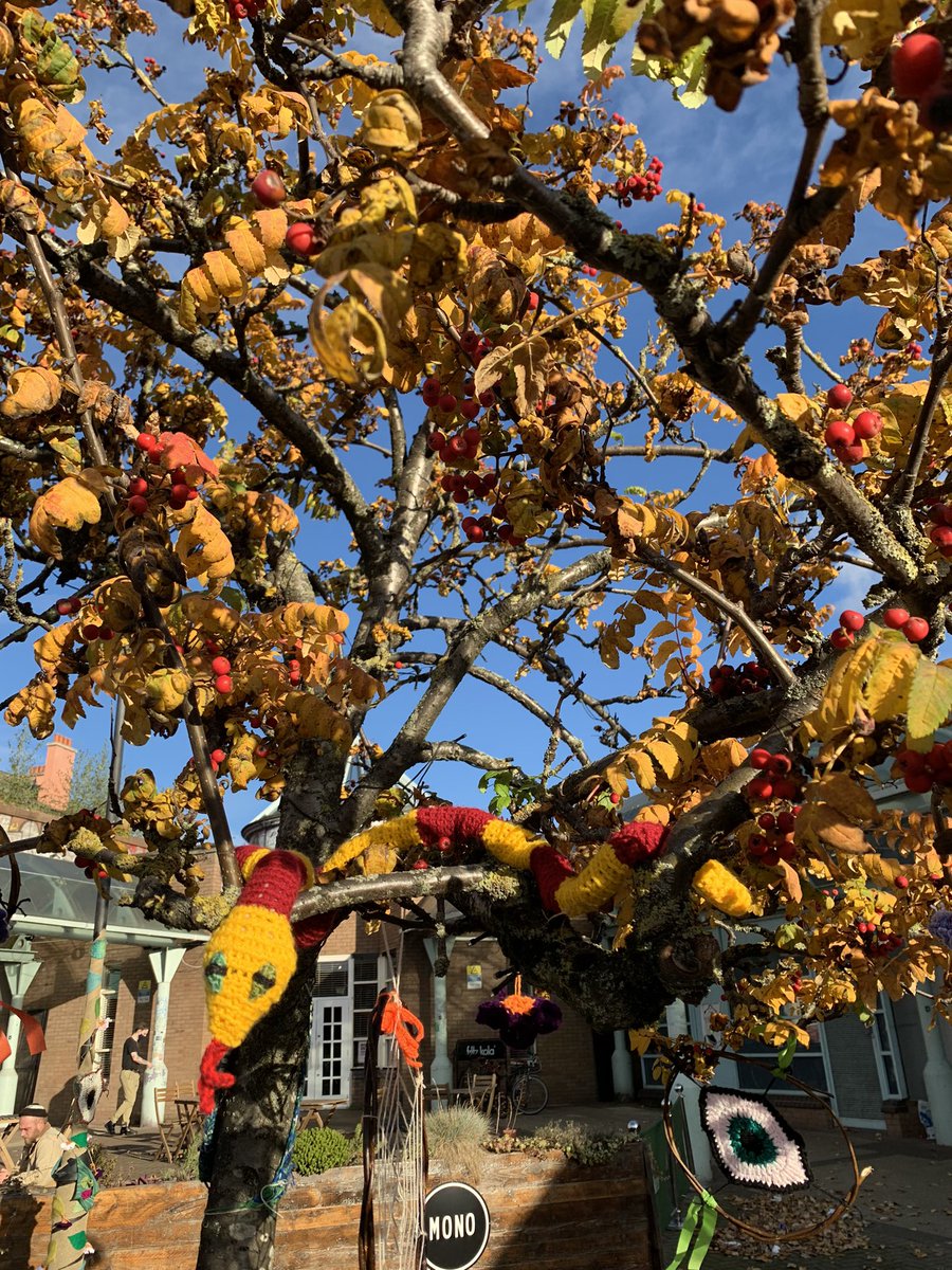 CraftingCOP26's tweet photo. #yarnbombing in Glasgow for #COP26 https://t.co/i8GLR9ZPAP