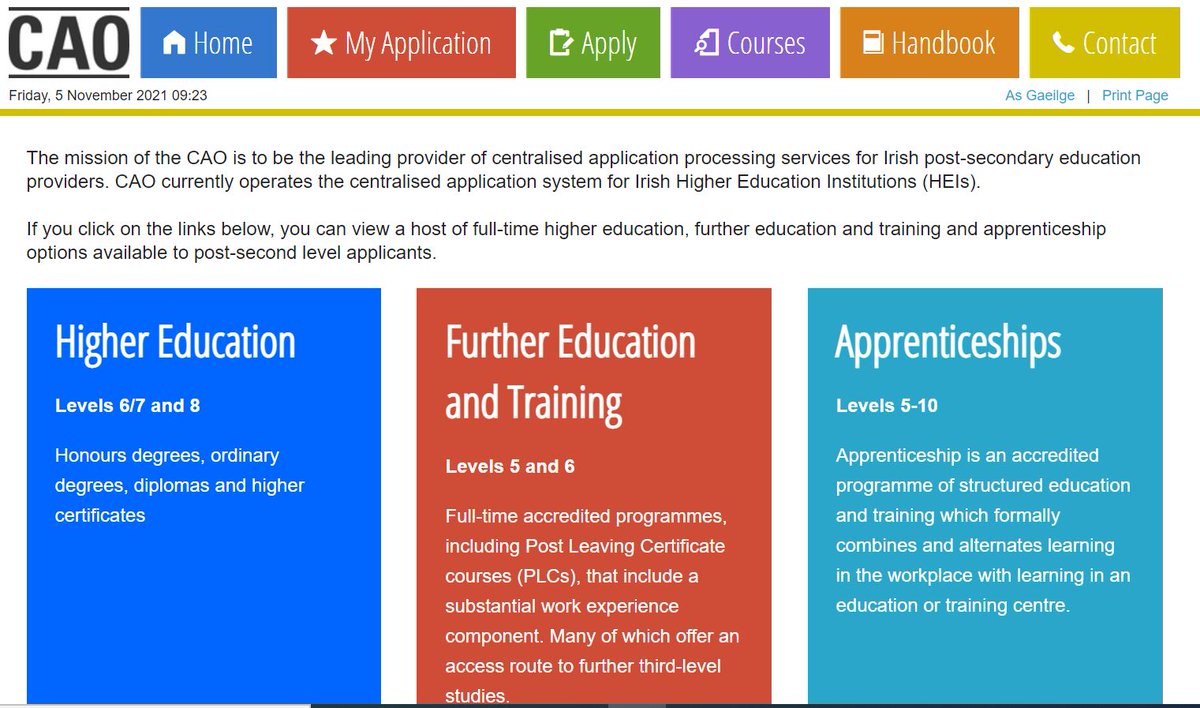 SOLASFET's tweet photo. For the first time ever, 2022 CAO applicants can access information &amp; apply for Further Education &amp; Training &amp; Apprenticeship options via the CAO website. The video below will guide you through the process.  #ThisisFET #GenerationApprenticeship https://t.co/LPt9oF1aep https://t.co/W61DaY1tJU