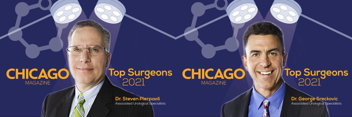 Dr. Steven Pierpaoli and Dr. George Sreckovic of Associated Urological Specialists were named Top Surgeons in the Chicago area. #AssociatedUrologicalSpecialists #ChicagoMagazine