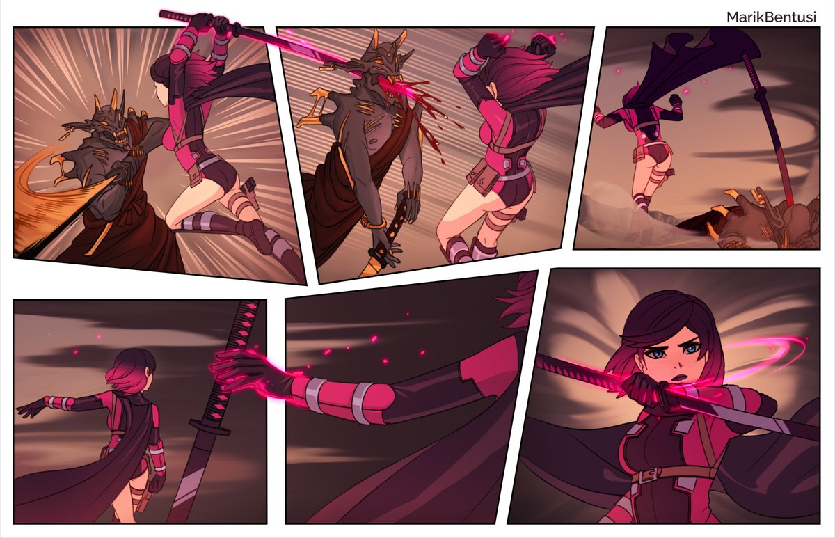 Dark Gwenpool | I'm never sure what melee opponents to pick for her. The setting is kitchen sink enough that ninjas etc feasibly exist, but not kitchen sink enough for them to not look silly against the typical NYC backdrop. 