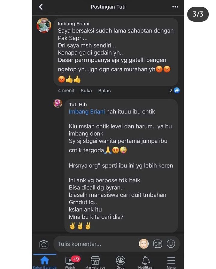 AREAJULID's tweet photo. Dis! Balasan dari istri bapak dosen yg mel ec ehkan. Padahal sama sama perempuan loh kok bisa ya pemikirannya kaya gini

Cr tertera https://t.co/UO0l5ArVip
