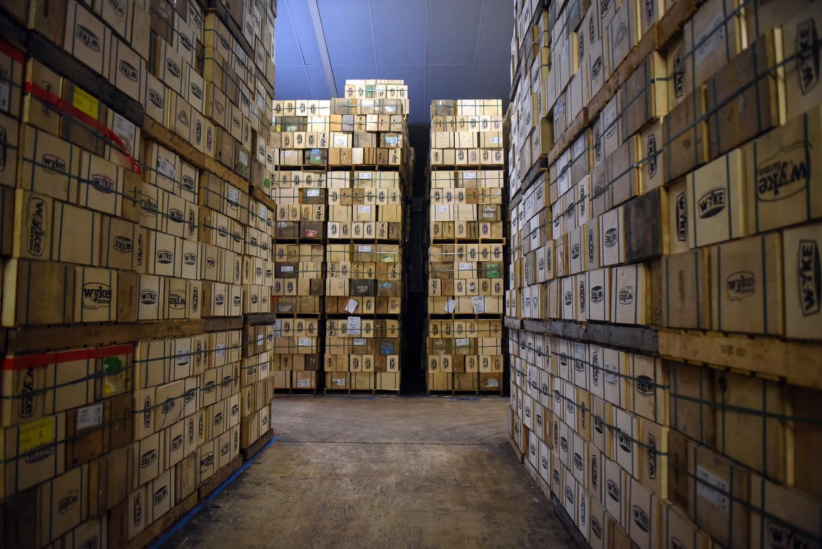 The fifth step to making Worthy Cheddar. The 20kg Cheddar Block is taken to the maturing store. Home to around 10,000 tonnes of Cheddar... @glastonbury @coopuk #worthyfarmcheddar #cheddar #cheese #glastonburyfestival