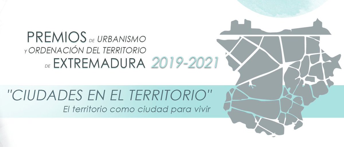 CICTEX_OFICIAL's tweet photo. Premios de Urbanismo y Ordenación del Territorio de Extremadura 2019-2021 - "El territorio como ciudad para vivir".
Toda la información sobre el evento ▶▶ https://t.co/YkKq0O8INh
#Urbanismo #OT #Territorio #CICTEX #Extremadura https://t.co/cSxRSNnZzO
