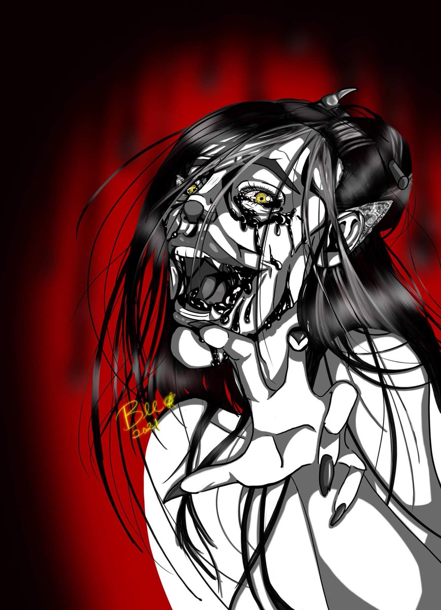 Nightshade_DM's tweet photo. Laudna is scary fun! @Marisha_Ray #CriticalRole #criticalrolefanart https://t.co/YIbQErXUx1