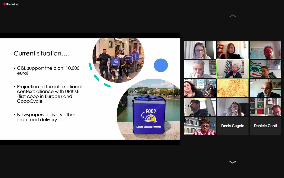 Fo_Elettrica's tweet image. According to Fabrizio Creston (@CislNazionale), if the trade union does not change, then it will not be possible to answer to the needs of gig workers and of the workers of the future, and cooperatives have a lot to say on this issue #platformcoop #projectWins