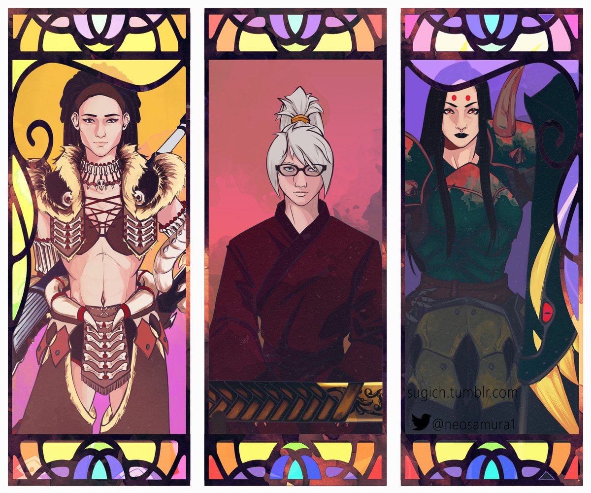 Neosamura1's tweet photo. Трио красоточек❤️❤️❤️
#bySugich #MonsterHunterWorld https://t.co/N36yxy7x02