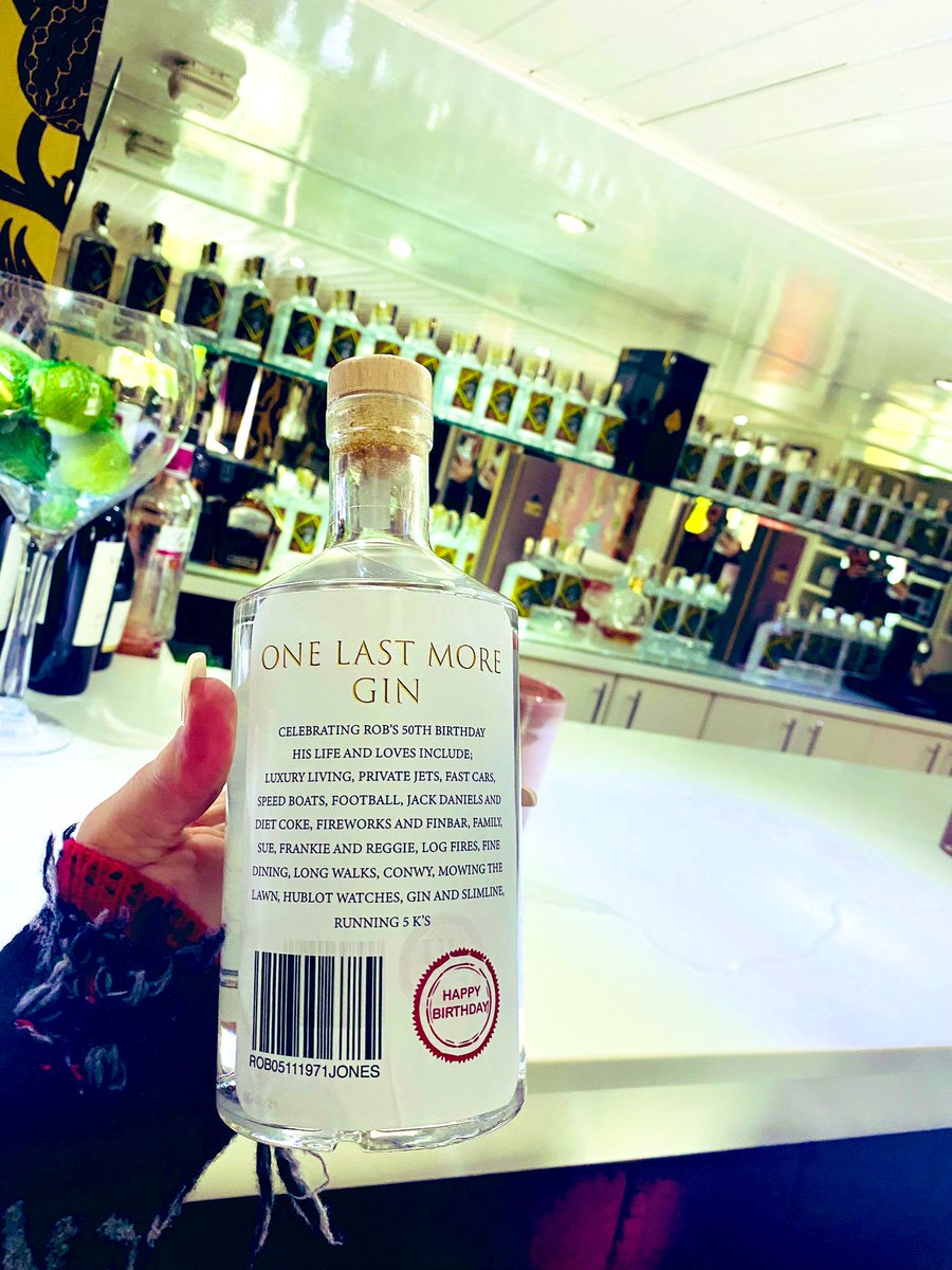 SueJones19's tweet photo. Happy 50th Birthday 🥳 to my man @RobjonesLFC2 Fully stocked bar ahead of the celebrations with your very own ‘One Last More’ Gin xxx #EnjoyResponsibly 😂☺️😉🕺 https://t.co/QC3IK8xf5v