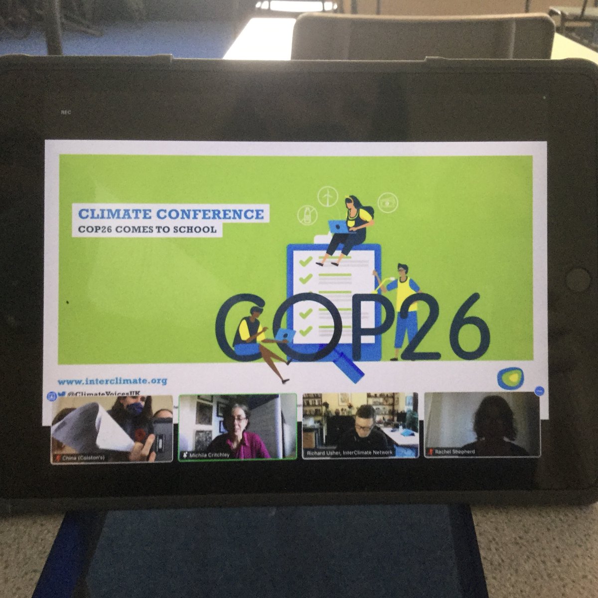CollegiateSB's tweet photo. To mark Youth Day @COP26, 7 Colston's students are taking part in a Model UN #COP26 with other Bristol schools that are part of the @bristoledup. They are taking on the role of China - good luck! https://t.co/h8GRHFh6GC
