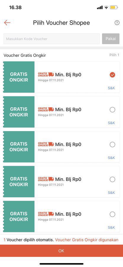 sunvdae's tweet photo. for sale voucher gratis ongkir shopee

- min blj. rp 0 (sisa 4 voc) , fee 1k / voc

✅ snk berlaku
✅ 1 voc bisa di co buat beberapa produk
✅ payment spay only
langsung dm / wa yang ada di bio🥰 #zonauang https://t.co/2FNGRHv5QL