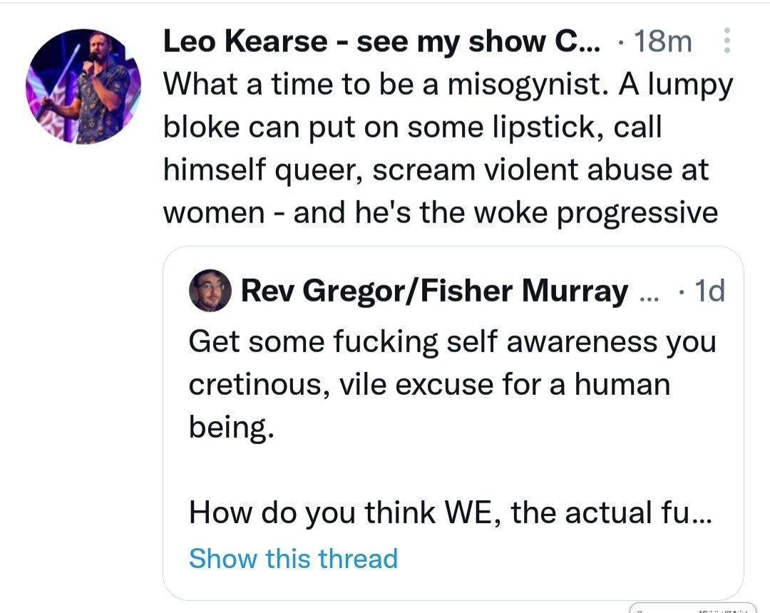 IttoReborn's tweet photo. @grogipher Gross case of censorship when this tweet by @LeoKearse is deleted by Twitter, yet this truth-denier can spew hatred with impunity. I agree with every word here: https://t.co/LAoPzl2NxZ