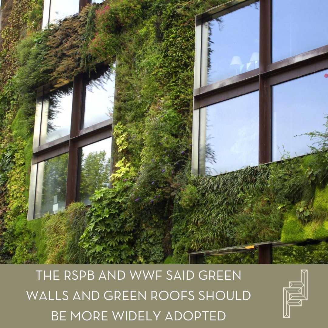 A report by the RSPB and WWF said green walls and roofs should be commonplace due to the role they play in flood reduction, heating and cooling buildings, improving biodiversity and filtering air pollution.

Will you consider a green wall or roof in your next development?