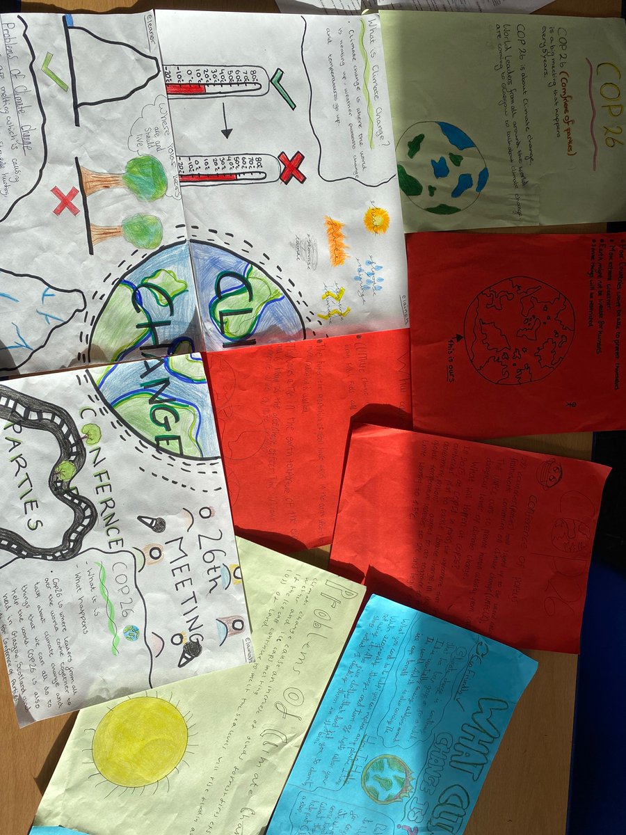 MrsHGeo's tweet photo. S1B have been involved in a number of COP takeover lessons this week. Here’s what they’ve been up to in Social Subjects #cop26 #climatechange https://t.co/6lJB8MK17u