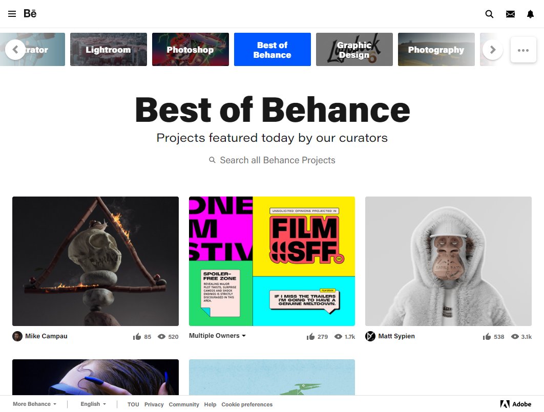 Yes! Keeping the front row.. Best of <a href="/Behance/">Behance</a> next to one and only <a href="/mikecampau/">Mike Campau</a> 🔥 Have a good Friday everyone. 
🦍🤍🍌™️