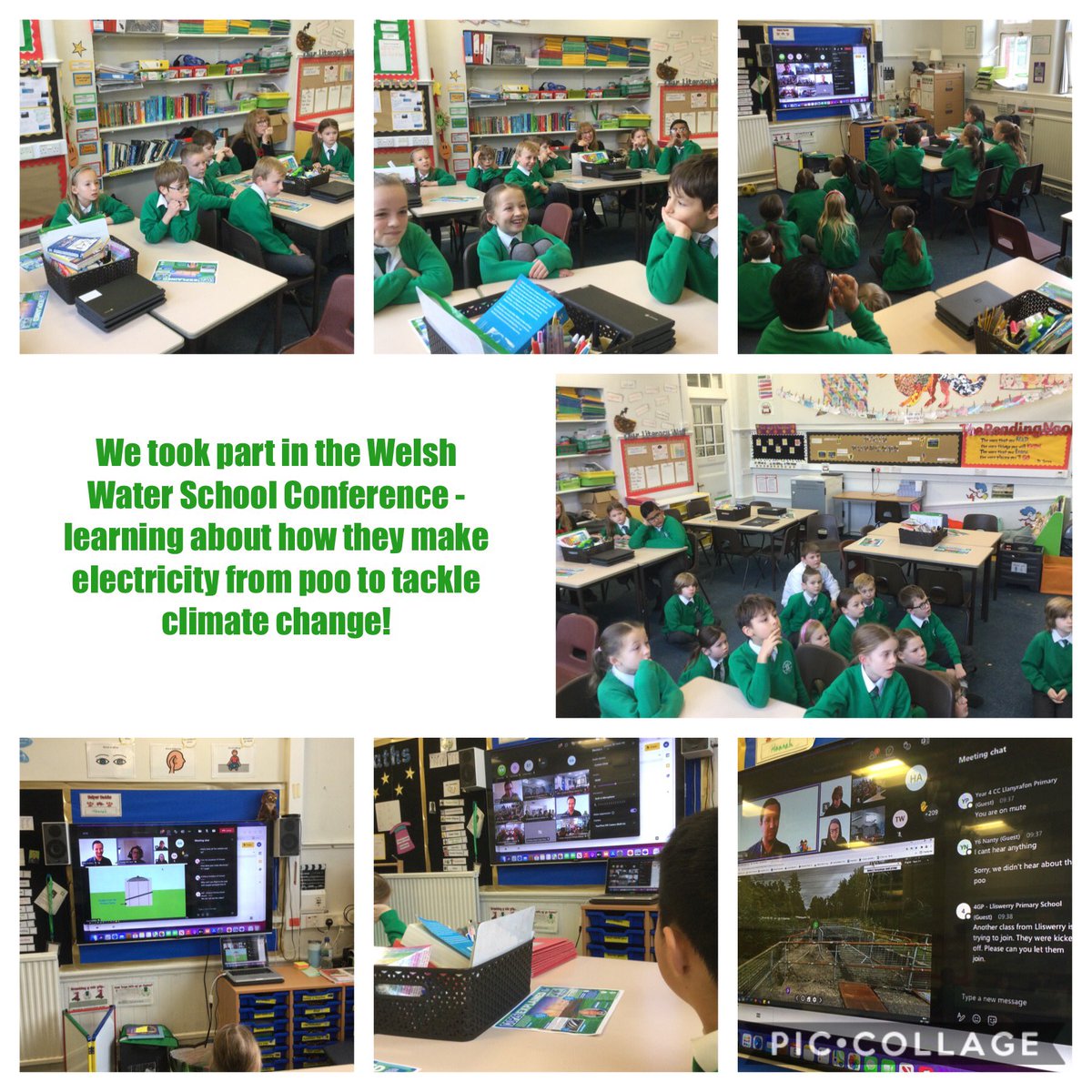 We really enjoyed learning about climate change and how <a href="/DwrCymru/">Welsh Water</a> make electricity from poo! #COP26 #ecoschool <a href="/cwprimary/">CW Primary School</a>