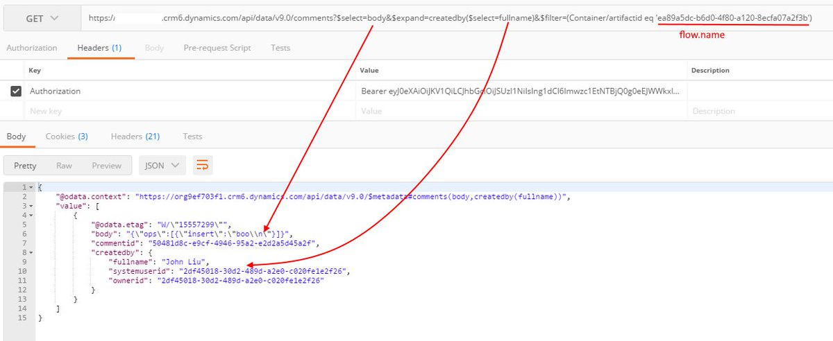 johnnliu's tweet photo. This is the query to do $filter with the container/artifactid eq https://t.co/MiBQnhyWtt in one REST call.

Filing this as #FlowNinja hack 125 https://t.co/p4qYGU6Qbx