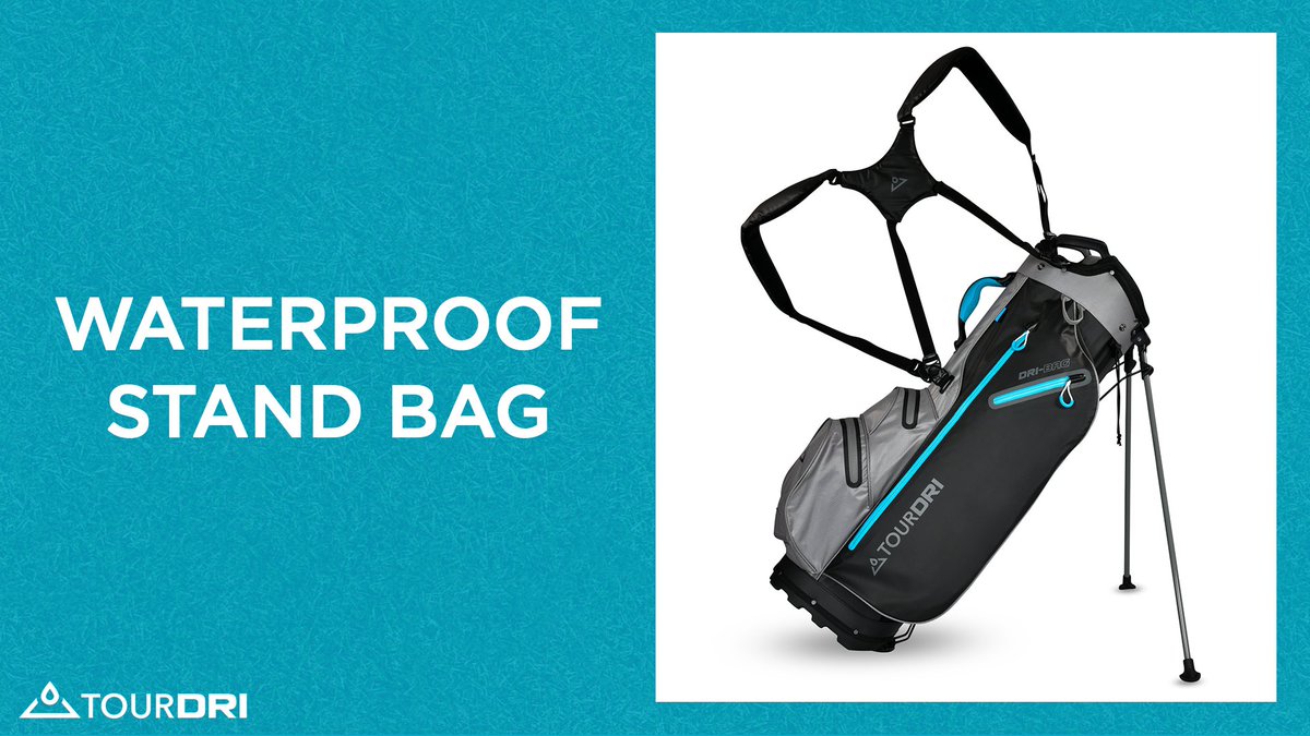 Tour_Dri's tweet image. New design, same reliable build. The DriBag by TourDri is a lightweight waterproof stand bag offering exceptional wet weather protection. 🌦️

Lightweight, compact and easy to carry. Perfect for use through the winter months, versatile enough for use all year round. 🏌️