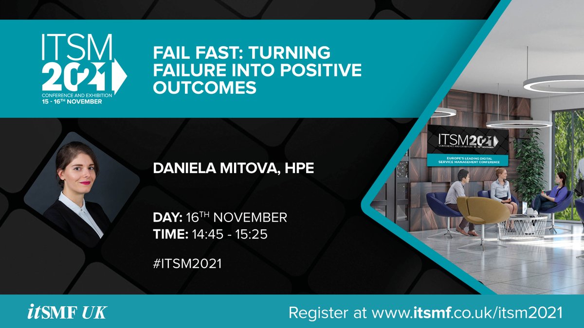 Looking ahead to ITSM2021 taking place 15-16 November, today we focus on the sixth set of presentations on day 2. Still time to register, visit itsmf.co.uk/itsm2021/ for the full agenda and further details. #itsm2021 #itsmfuk #itsm