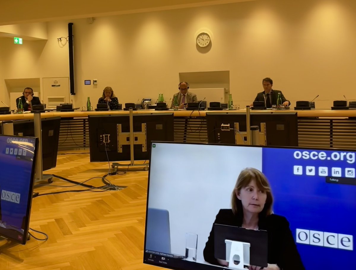 PLinOSCE's tweet photo. An important step on our common goal to adopt @OSCE budget #UB2022: #ACMF chaired by 🇵🇱 completed presentations of budget proposals by Fund Managers✅
We thank participating States for their active approach. Time to prepare Chair's first proposal and continue working together📑 https://t.co/9K3mZygqDN