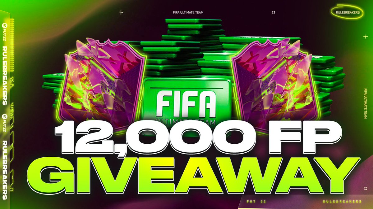 GIVEAWAY!!!!

12K FIFA POINTS FOR #FIFA22 

All you need to do to enter is:

✅ Follow us
<a href="/bateson87/">bateson87</a> 
<a href="/Chuffsters/">Chuff</a>
<a href="/razorfut/">RAZOR FUT</a>
🔁 RT this tweet

Winner announced and picked Monday <3
