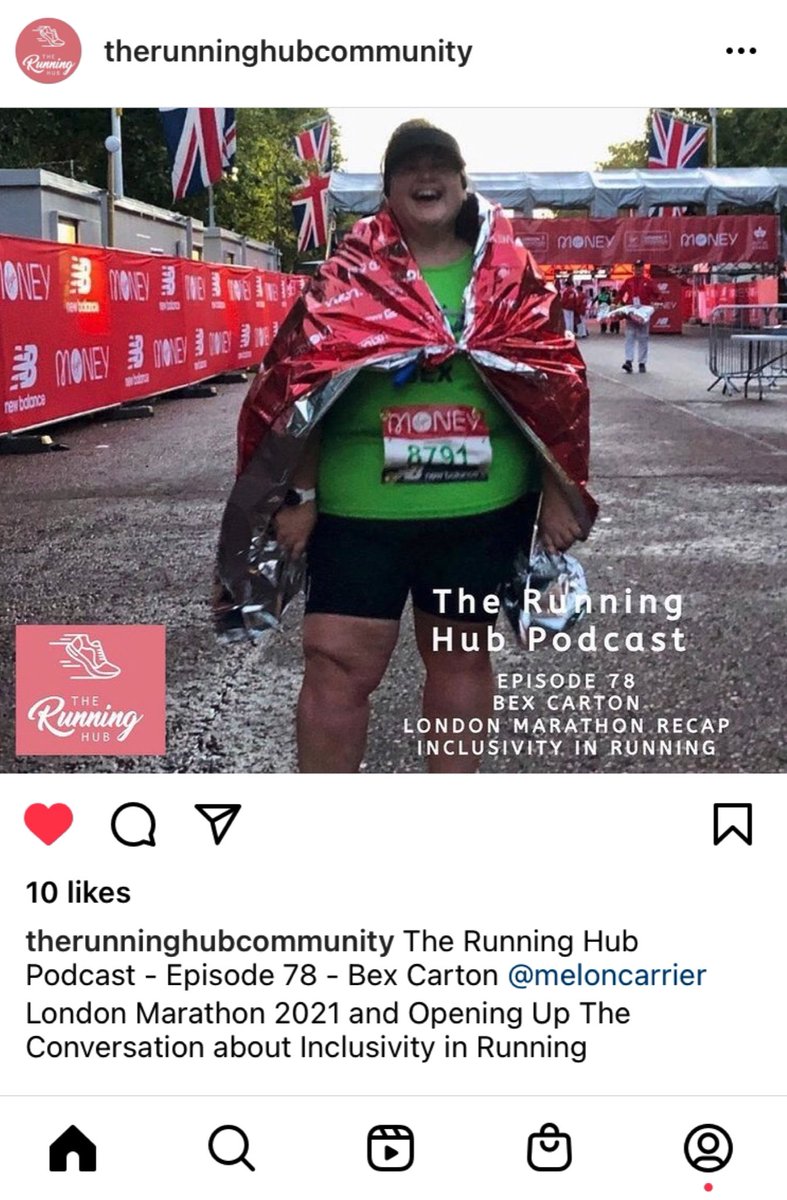 Bex_Runs's tweet image. I’m on the amazing Katie @TheRunningHub_ ‘s Podcast talking about the Marathon, socks, and most importantly, running as a fat person. Lets be the change to make running inclusive. Please give it a listen and let me know what you think!! #movementforall #lovethebodyyouhave