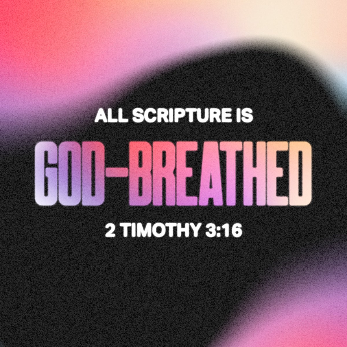 All scripture is given by inspiration of God, and is profitable for doctrine, for reproof, for correction, for instruction in righteousness:
2 Timothy 3:16 KJV

bible.com/verse-of-the-d…
