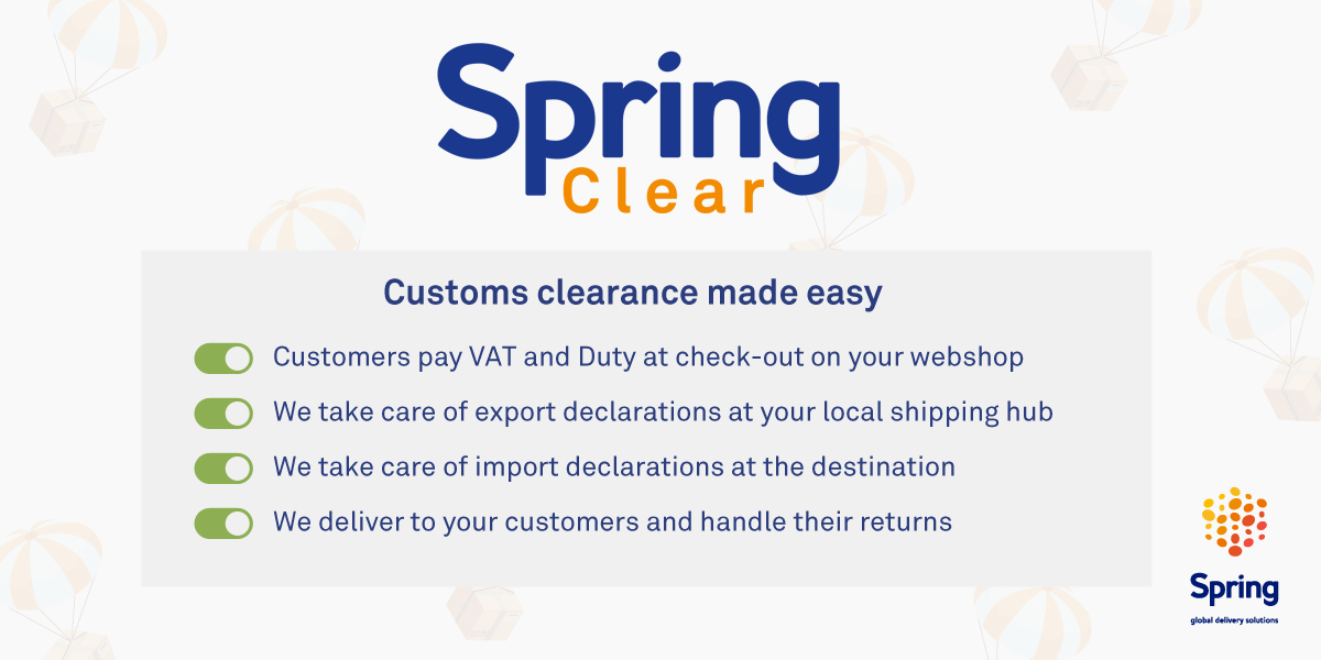 Spring_GDS's tweet photo. 🧡 Discover #SpringClear, our simplified customs clearance solution for ecommerce businesses. With Spring GDS’s speedy customs clearance service, you can reduce admin time and simplify cross-border shipping.
#SpringGDS #CustomsClearance https://t.co/dFALuzPNNR