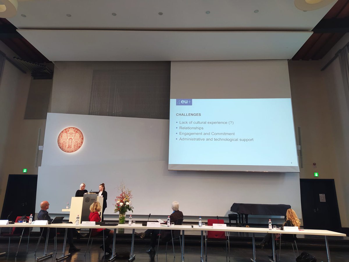 4EUplusAlliance's tweet photo. The second plenary of #AnnualMeeting2021 @UniHeidelberg. Participants of think tank sessions are reporting on the outcomes of yesterday's discussions. https://t.co/cJdvOvCsW6