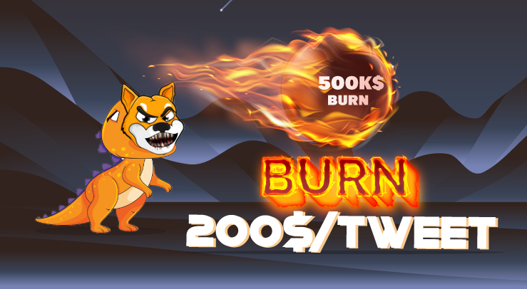 AS WE ARE TRENDING #TOP3 ON <a href="/CoinMarketCap/">CoinMarketCap</a>
🔥We invite you to be a part of our 2nd burn  🔥 WITH 2% ONLY BUY TAX FOR 12h
Each retweet burns 200$ worth of SHIBAZILLA, max amount 500.000$.
You have 24 hrs to retweet this message until we burn the tokens.
📱 t.me/shibzillaoffic…