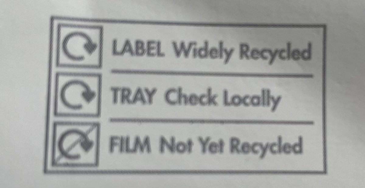 fayebentley's tweet photo. Just not good enough @sainsburys! Packet says #recycling “TRAY check locally” Check what? There’s nothing to indicate what to check or what type of #plastic you’ve used. How do we save our precious planet 🌍 when companies do this? Help @davidattenburro @KensingtonRoyal #COP26 https://t.co/32zRSyWy2j
