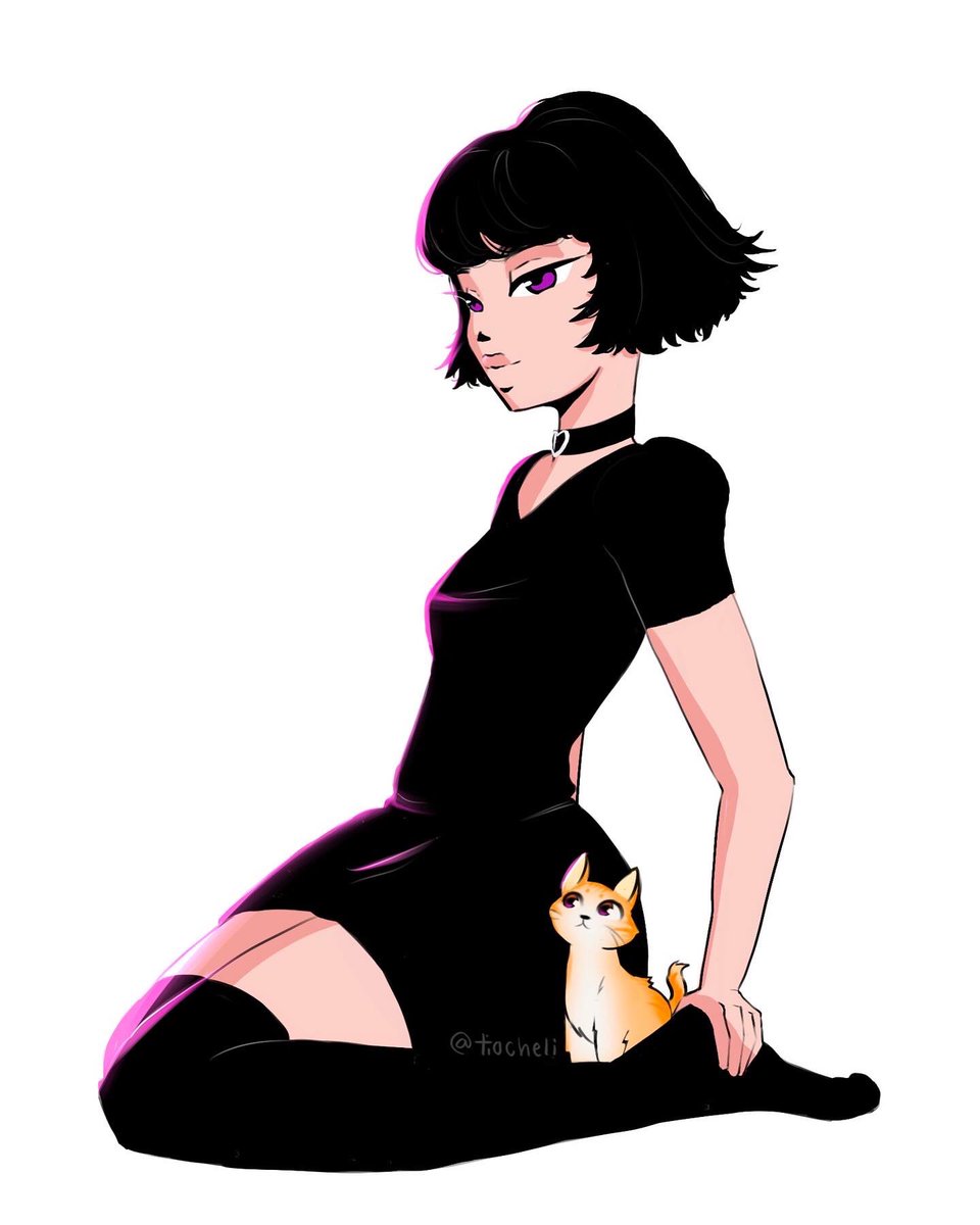 tiocheli's tweet photo. Tried out @Kuvshinov_Ilya #drawlisainyourstyle 😭💜 https://t.co/8vU0RUgmUW