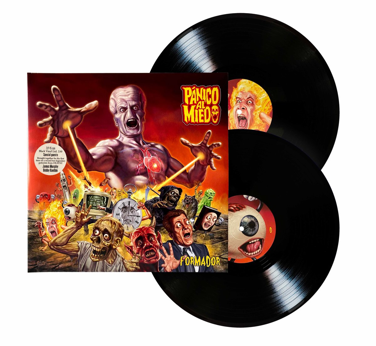 ¡Hazte con Formador de <a href="/Panicoalmiedo/">Pánico Al Miedo</a> en 2LP gatefold! Es una edición limitada a 250 copias numeradas a mano, y este discazo de death thrash reunió por primera vez en un mismo álbum a dos guitarristas de Death como James Murphy y Bobby Koelble. Más aquí: bloodfirepromo.com/noticia/613-ya…